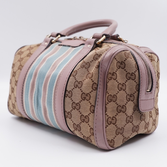 Vintage Web Gucci GG Canvas Monogram Sherry line Boston Bag - Picture 3 of 16
